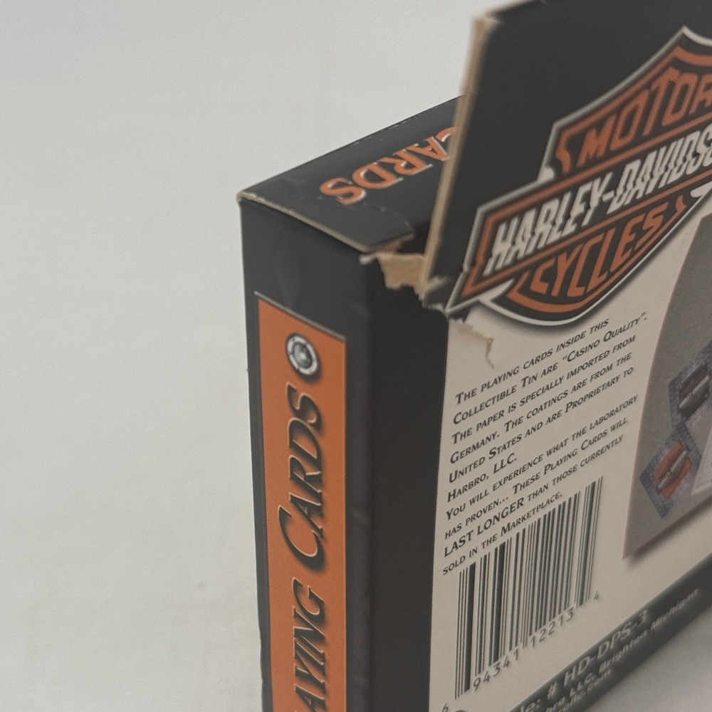 Harley-Davidson Double Deck Playing Cards in Collectible Diamond Plate Tin NEW - Picture 13 of 16